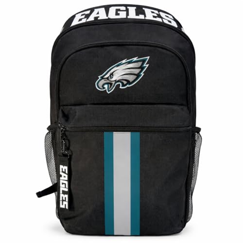 Proformance Home NFL Philadelphia Eagles Backpack Triple Stripe Wordmark Design with Keychain