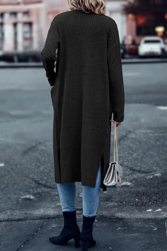 Image of Danedvi Long Cardigan Sweaters Women Trendy Open Front Coat with Pockets