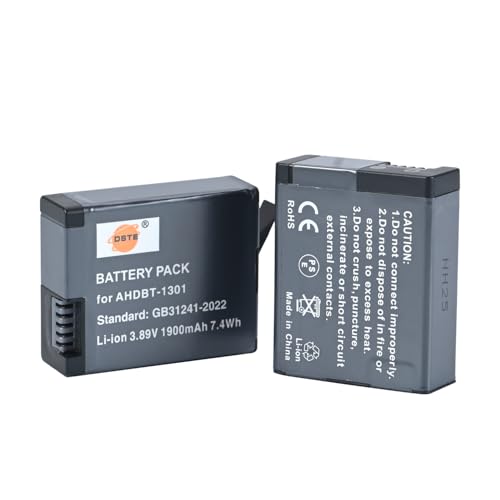 Baterías AHDBT-1301 recargables compatibles con GoPro Hero 13 de iones de litio