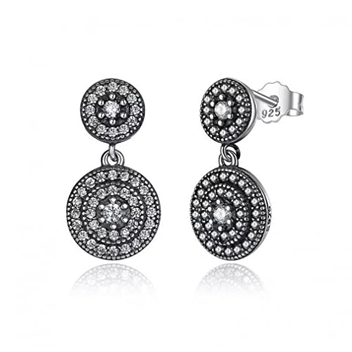 Boucles d'oreilles pendantes claires bijoux tendance femme style géométrique chic