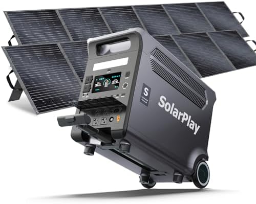 SolarPlay Portable Power Station, 3600W(5500W Peak), 3840Wh Solar...