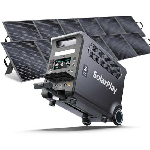 SolarPlay 3600W Portable Solar Power Station with Panels