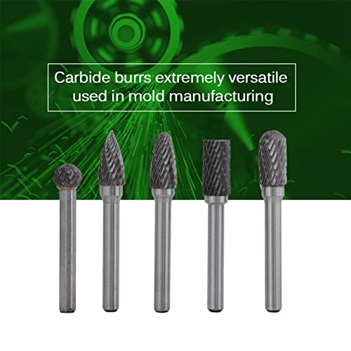 Set de 5 fresas de carburo para torno 6mm shank 10mm head miniatura 7
