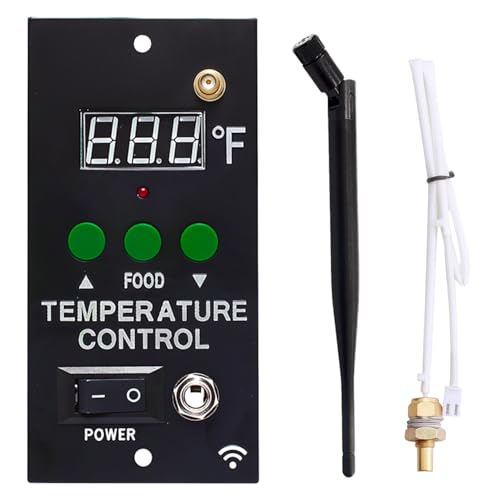 Upgrade WiFi Smart Digital Control Board Replacement Parts for Green Mountain Daniel Boone Choice Grills Part Number: P-1052 Comes with Thermal Temperature Sensing Probe
