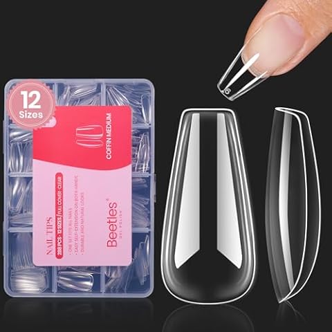 Beetles Medium Coffin Nail Tips Cover