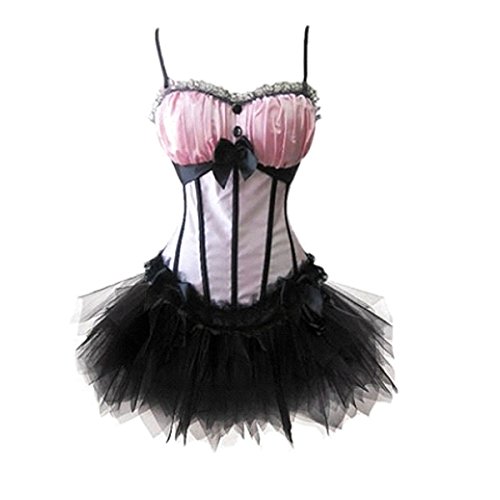 Corset Bustier Push up avec Jupe en Tulle Tutu Grebrafan Bodyshape