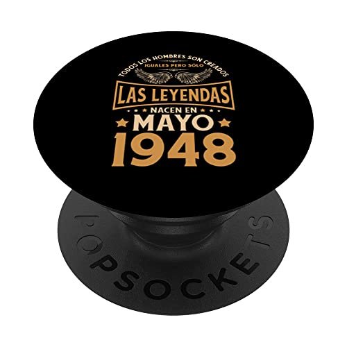 Cumpleaños Hombre Regalos Las Leyendas Mayo 1948 PopSockets PopGrip Intercambiable