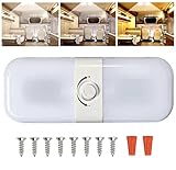 【Lo que obtienes】1 pieza de luz interior de caravana, 29,9cm x 11,7cm x 2,5cm, 2 tapas de conexión y 8 tornillos, y intckwan 24 horas de servicio post-venta.