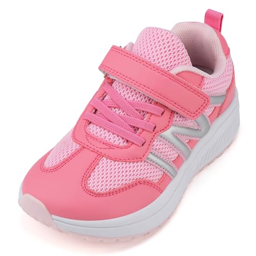 Geococcyx Baskets Enfant Garçon Fille pour Pieds Larges Confortables Respirantes et Légères, Chaussures de Sport Flexibles et Antidérapantes pour Running...