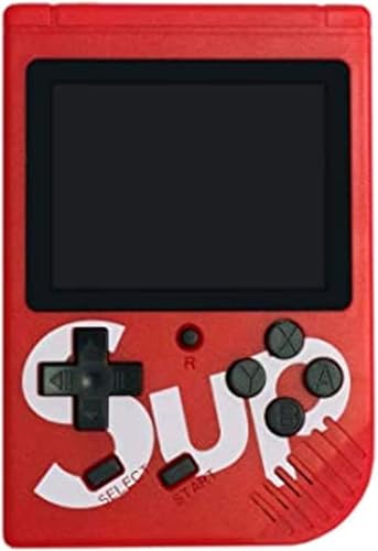 Image of TOYTONIC Retro Handheld Gaming Console, 400 Classic Built-in Games, 3.0-Inch Screen, Rechargeable Battery, Portable Video Game Player with TV Output (Red)