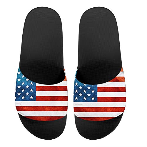 JEOCODY Slides Sandals Comfortable House Slippers, Non-slip Bathroom Shower Beach Pool Flip Flops for Couples