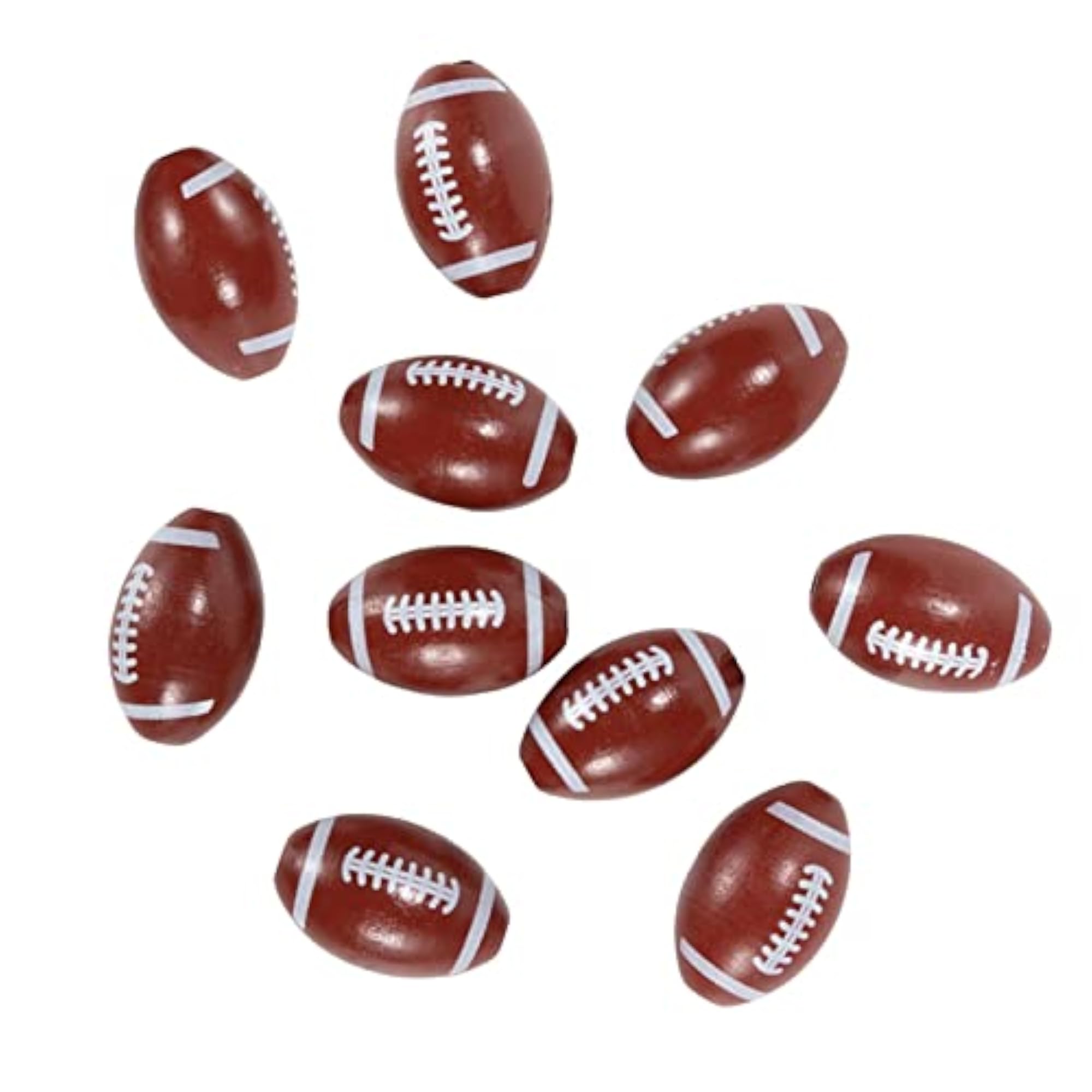 Small Oval Wooden Beads Rugby Ball for Jewelry Craft Making
