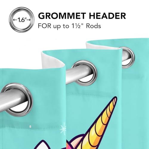 Rideau thermique licorne pour décorer la chambre de bébé - 5