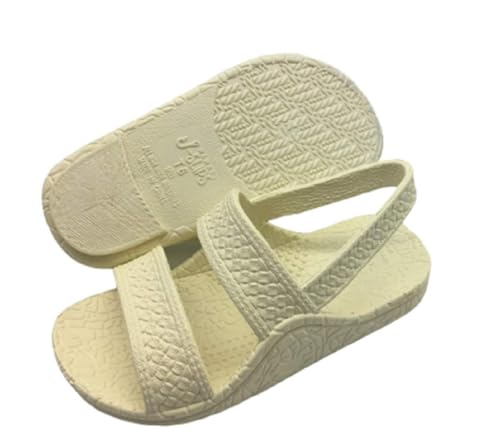 Image of J-Slips Toddler Sandals with Back Strap - Comfortable Boys and Girls Jesus Jandals for Beach and Summer - Waterproof Hawaiian Slides in 12 Colors, Sandalias