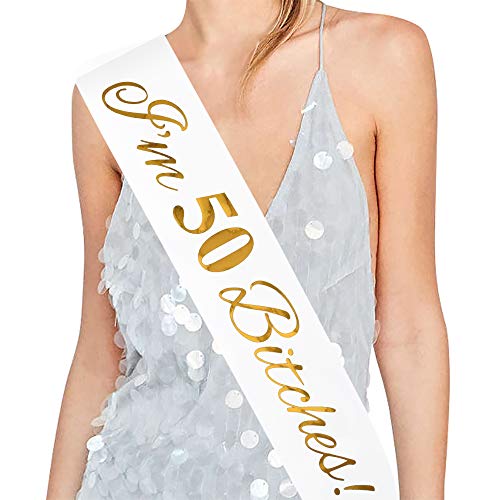 50 Birthday Satin Sash - 50Th Birthday Sash 50 Birthday Gifts Party Favors, Supplies And Decorations #TOP11