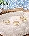 Besteel Toe Rings for Women 14K Gold Filled Simple Hug CZ Triple Open Band Rings Trendy Adjustable Toe Rings Summer Beach Foot Jewelry for Women(14k-gold)
