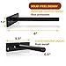 Floating Shelf Bracket Black Heavy Duty 6 Inch 4 Pack - Invisible Blind Hidden Steel Supports For Wood - Screws Wall Plugs Included - Best Space-Saving Design Ideas For Small Homes By FOREM