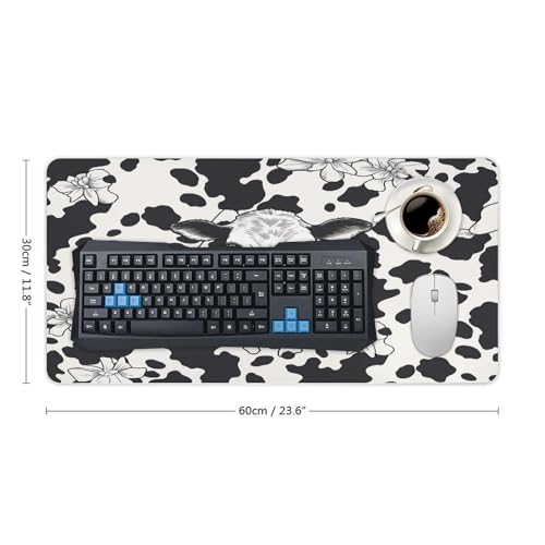 Tapete para mouse grande de escritorio con base de goma miniatura 2