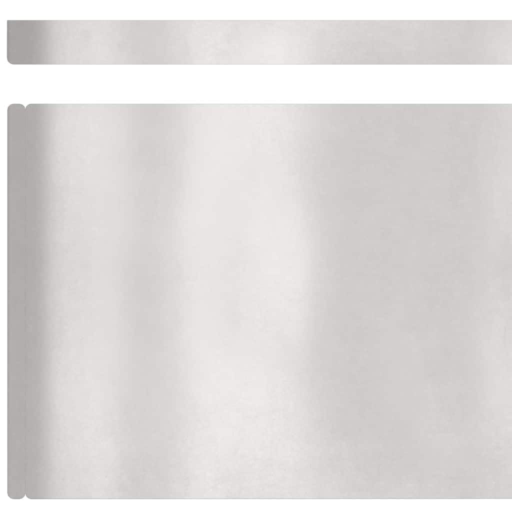 Rasenkante aus Edelstahl, Silber, 450 x 20 cm, 4,76 kg