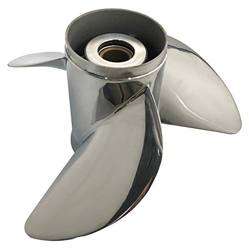 Edelstahl Propeller Bardoven für 60-130 PS Außenbordmotoren 13-1/4×17
