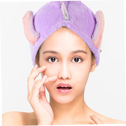 FRCOLOR 8 Peças Chapéu De Lã Coral Para Cabelo Seco Toalha De Secagem Rápida Turbante De Cabelo Seco