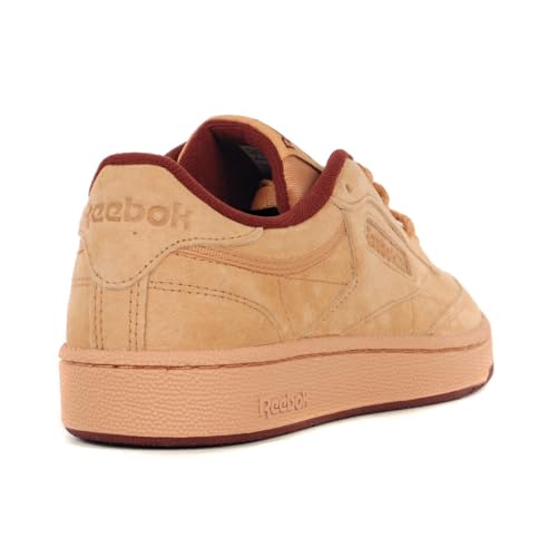 Reebok Reebok Men's Club C 85 Sneaker,Clay/Washed Clay/Rich Maroon,8.5 Women/7 Men