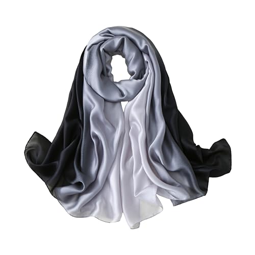 Image of Printed Poly Silken feel Scarf Stole for Women | Stylish, Soft, & Lightweight | Satin Feel Neck Scarf, Hair Scarf, Head Scarf for Women
