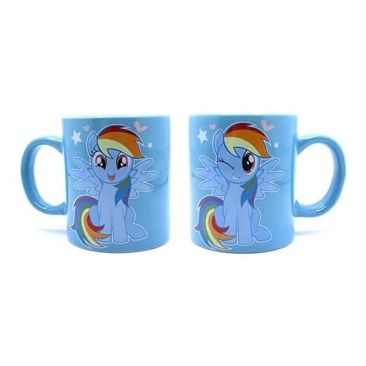 Joy Toy 95771 My little ponny regnbåge dash keramikmugg 320 ml presentförpackning, 12 x 9 x 10 cm