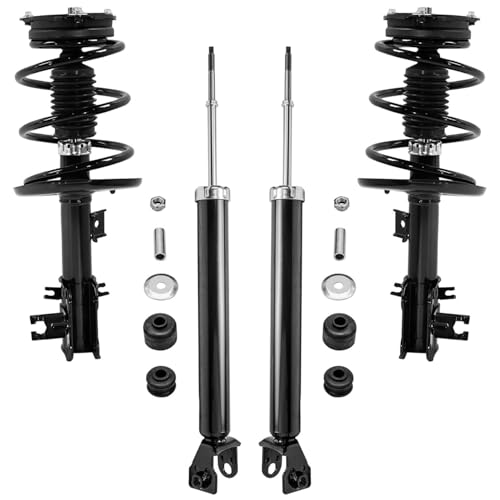 Image of Detroit Axle - 4pc Struts Kit for 2013 2014 2015 2016 2017 2018 Nissan Altima, 2 Front Struts with Coil Spring Assembly 2 Rear Shock Absorbers Replacement Suspension
