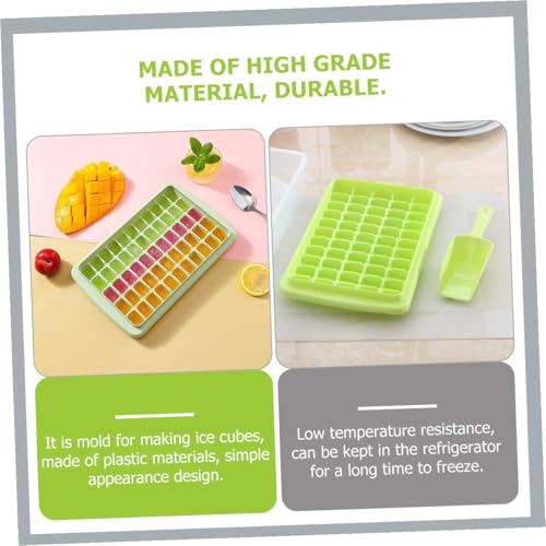 Molde para cubitos de hielo con tapa y cuchara miniatura 3