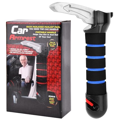 LVOERTUIG Car Door Handle for Elderly,Portable Vehicle Support Han-dle,Car Handle Assist Support Handle for Seniors and Handicapped(Color:Blue)