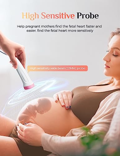 image for Fiogeo Fetal Monitor for Pregnancy,Fetal Doppler，fetal Monitor Heart