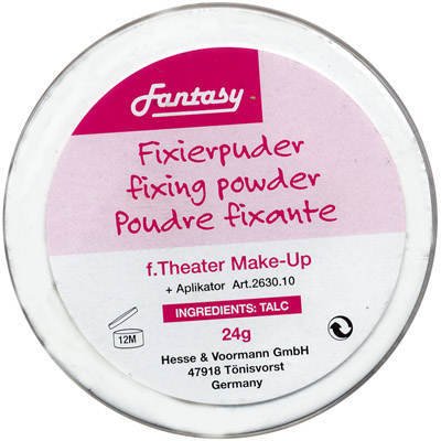 Fixierset mit Quaste für Theater-Schminke