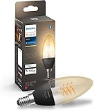 Vintage-Look: Erleben Sie mit Hue Filament angenehmes, warmweißes Licht im Vintage-Design und verleihen Sie Ihrem Raum durch stufenloses Dimmen das gewünschte Ambiente