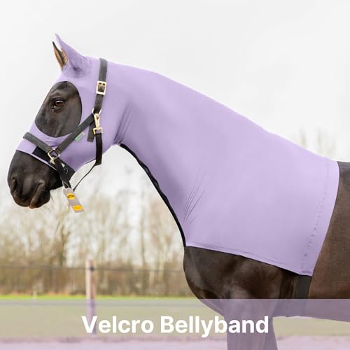 Image of Resistance Horse Hood Slinky Zippered Mane Braid Shoulder Guard (X-Large, Light Purple)