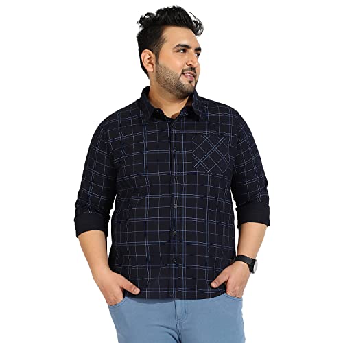 Image of CAHOOT Instafab Plus Men's Button Up Regular Fit Shirt for Casual Wear | Modern Clothing Shirt Crafted with Regular Sleeve, Comfort Fit & High-Performance for Everyday Wear