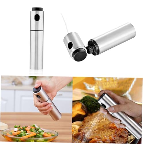 Botella pulverizadora de aceite con bomba de aire manual en acero inoxidable para cocina y pícnic 5