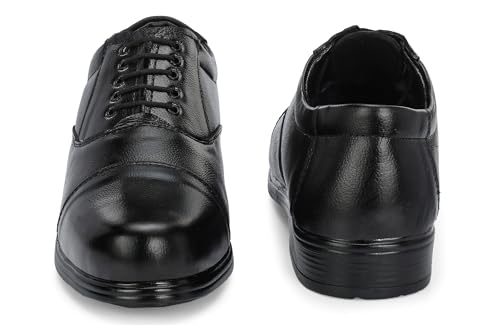 Image of Server Men's Oxford Shoe || Uniform Dress Shoe || Black Formal Shoes || Office Shoes Hand Made || Police Shoes Leather Lace Up Oxford Shoe