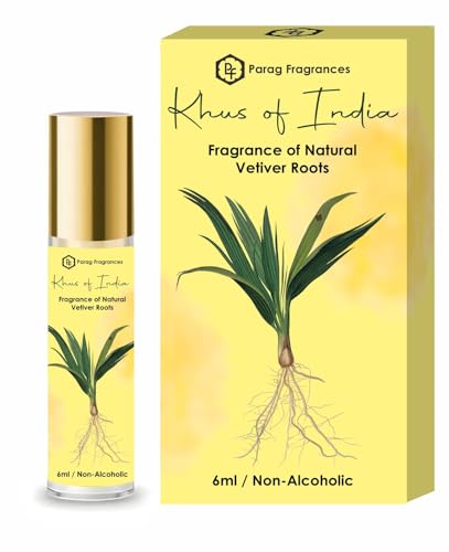 Image of Parag Fragrances Alcohol Free & Long Lasting Attar Perfume Roll-On 6ml (Khus of India)