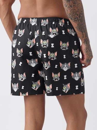 Image of The Souled Store Official Stranger Things: Hawkins Mens and Boys Regular fit Graphic Printed Cotton Green Color Men Boxer Shorts