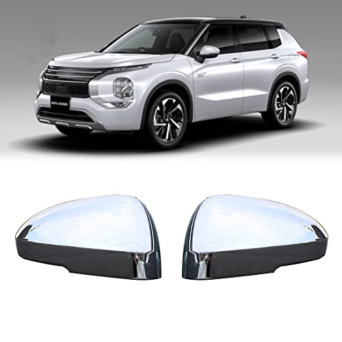 FTAPACCE 2 STKS Zijspiegel Cover Protector Cap Past voor Mitsubishi Outalnder 2022 2023 Chrome