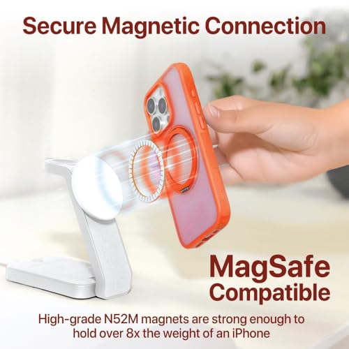 BLACK+DECKER 360°Spin Magnetic Stand for iPhone 16 Case, Coral Rose - image 4