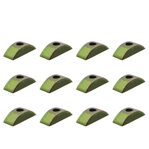 JCBIZ 12PCS 29mm/1.14in M6 Half Moon Nuts, Half Moon Nuts Washer Spacer Furniture Hardware Accessories for Furniture Connect