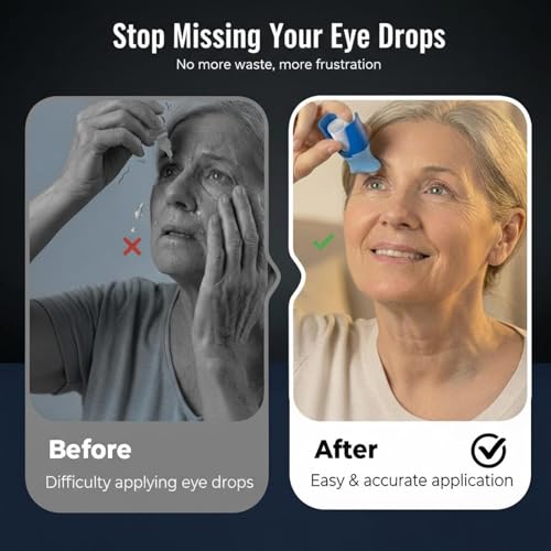Eye Drop Guide, Eye Drop Assist Device for Accurate Application, Eye Drop Helper Fits Most Bottles, Hygienic Safety Eye Tool for Seniors Arthritis - Image 3