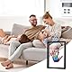 Familien Handabdruck Set, Family Prints Set für Fußabdrücke, DIY Familien Handabdruck Set, Holzrahmen Zum Basteln, Neugeborenen-Andenken-Fotorahmen für Werdende und Frischgebackene Eltern