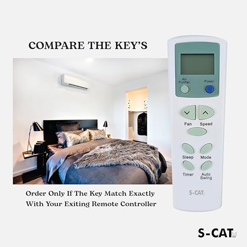 Image of S-CAT Compatible with LG AC Remote Control AKB73616103 Model 75 (No Backlight) Suitable for 1 1.5 2 Ton Split & Window AC (Match Old Remote Exactly, Contact Customer Care for Order)