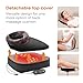 Snailax 2-in-1 Shiatsu Foot and Back Massager with Heat - Kneading Foot Warmer, Electric Feet Massage, Massagers for Back,Leg,Gifts for Women,Men