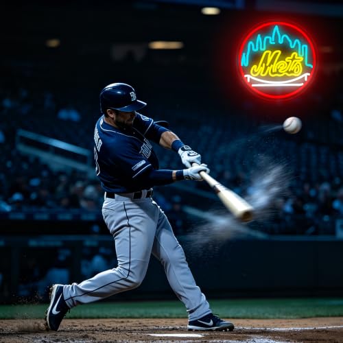 Image of Baseball Neon Sign for Wall Decor Dimmable Baseball Team Neon Light for Man Cave Birthday Gifts for Fans Led Sport Sign for Sport Bar Club Party Garage Boys Bedroom Decor Art Size 13.5*13.5(FMXD151)