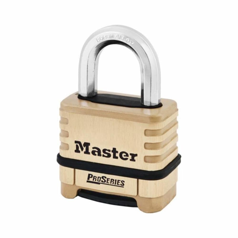 Masterlock | Vorhängeschloss | Messing | mit Zahlenkombination | VE 4 Stk | 10 mm Bügel