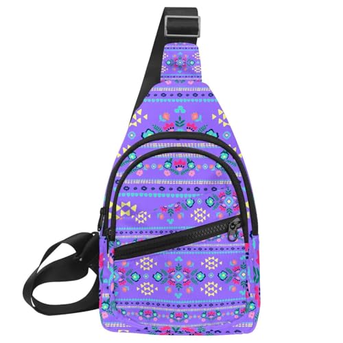 Mochila bandolera impermeable Provence, protección con estilo de flores de lavanda malva